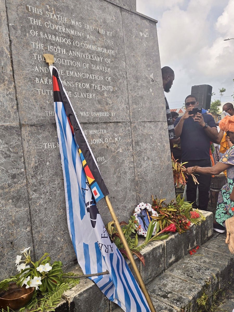 Barbados Marks Historic First with “The SUCOTETO” Wreath on Emancipation Statue